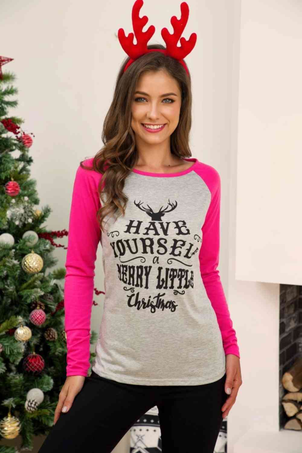Full Size Graphic Long Sleeve T-Shirt - Pink / S - T-Shirts - Shirts & Tops - 4 - 2024