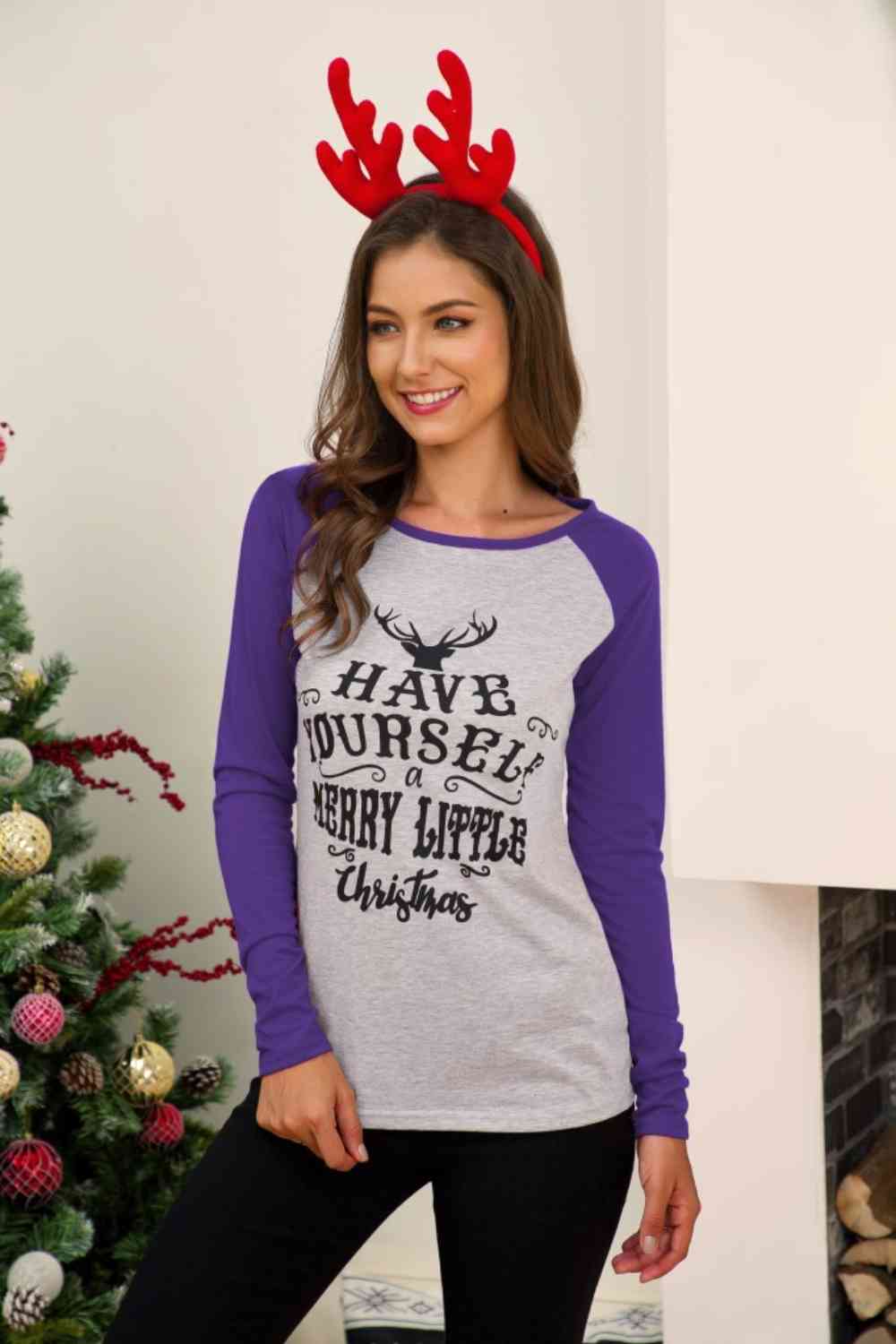 Full Size Graphic Long Sleeve T-Shirt - Violet / S - T-Shirts - Shirts & Tops - 8 - 2024