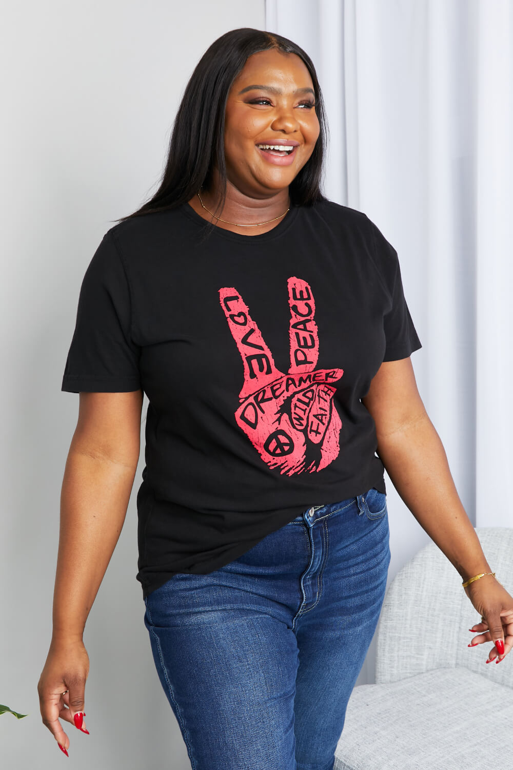 Full Size Graphic Tunic T-Shirt - T-Shirts - Shirts & Tops - 3 - 2024