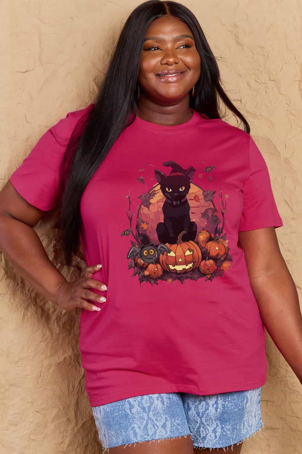 Full Size Halloween Theme Graphic T-Shirt - Red / S - T-Shirts - Shirts & Tops - 13 - 2024