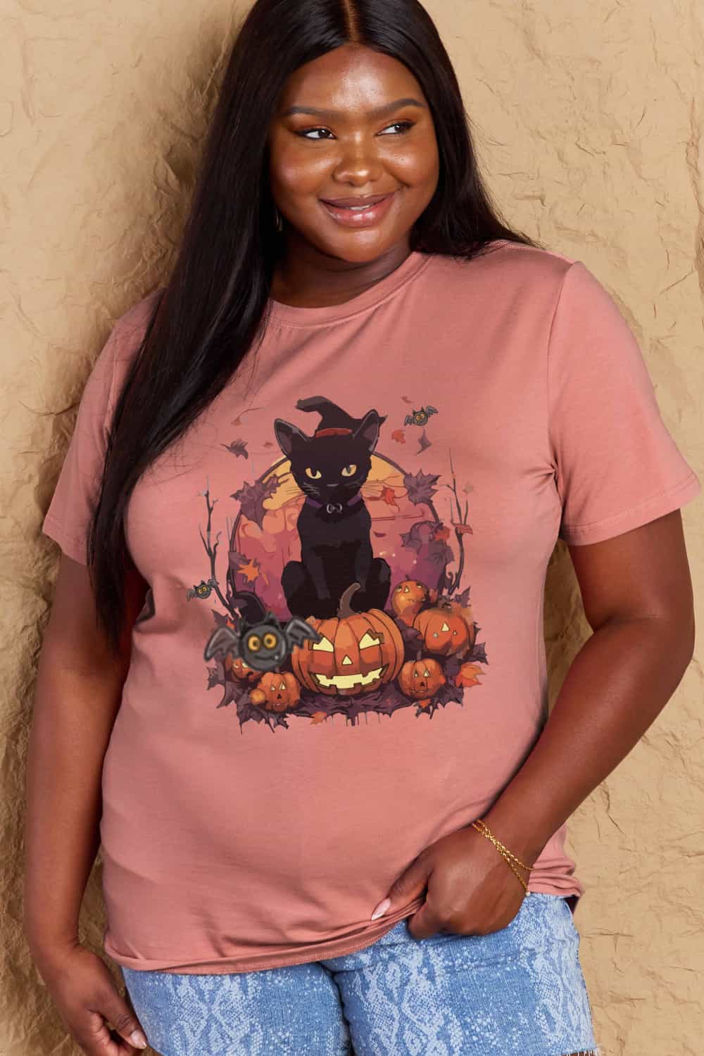 Full Size Halloween Theme Graphic T-Shirt - T-Shirts - Shirts & Tops - 8 - 2024