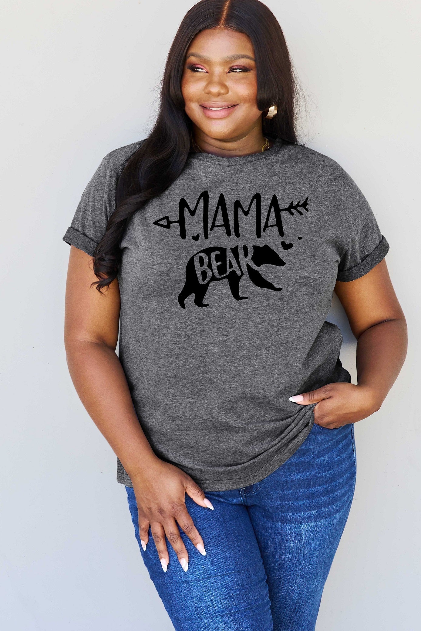 Full Size MAMA BEAR Graphic Cotton T-Shirt - T-Shirts - Shirts & Tops - 14 - 2024