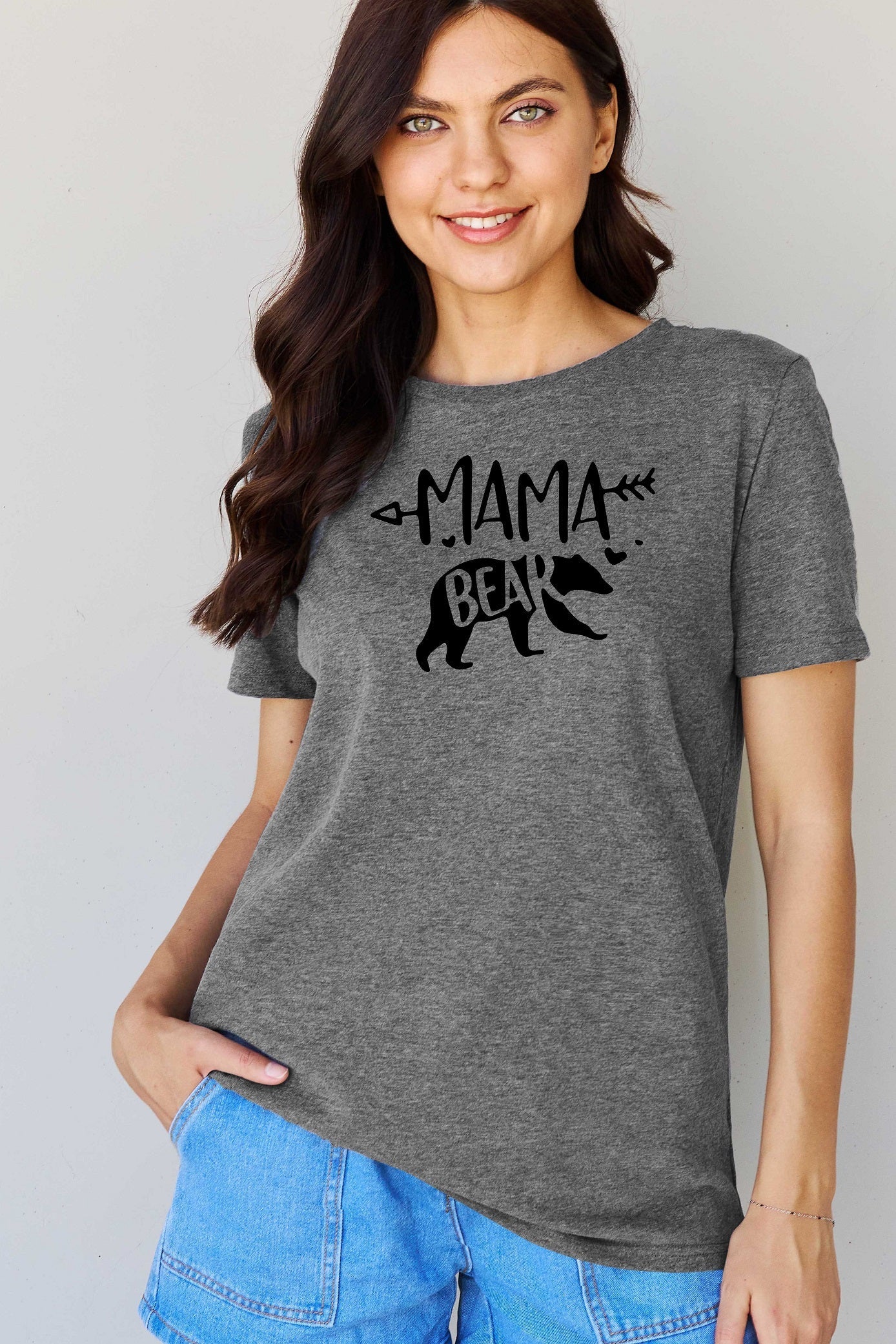 Full Size MAMA BEAR Graphic Cotton T-Shirt - T-Shirts - Shirts & Tops - 12 - 2024