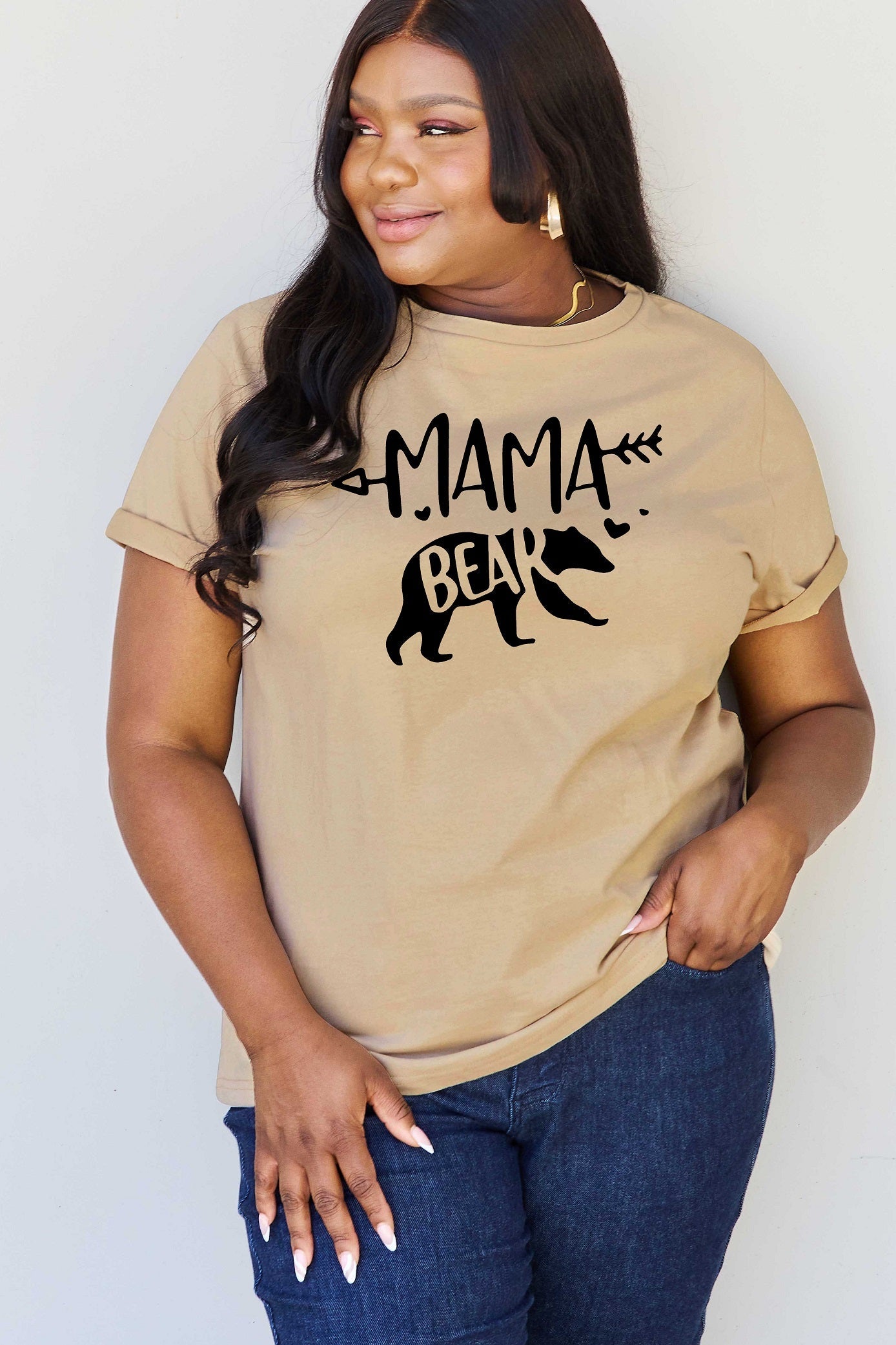Full Size MAMA BEAR Graphic Cotton T-Shirt - T-Shirts - Shirts & Tops - 20 - 2024