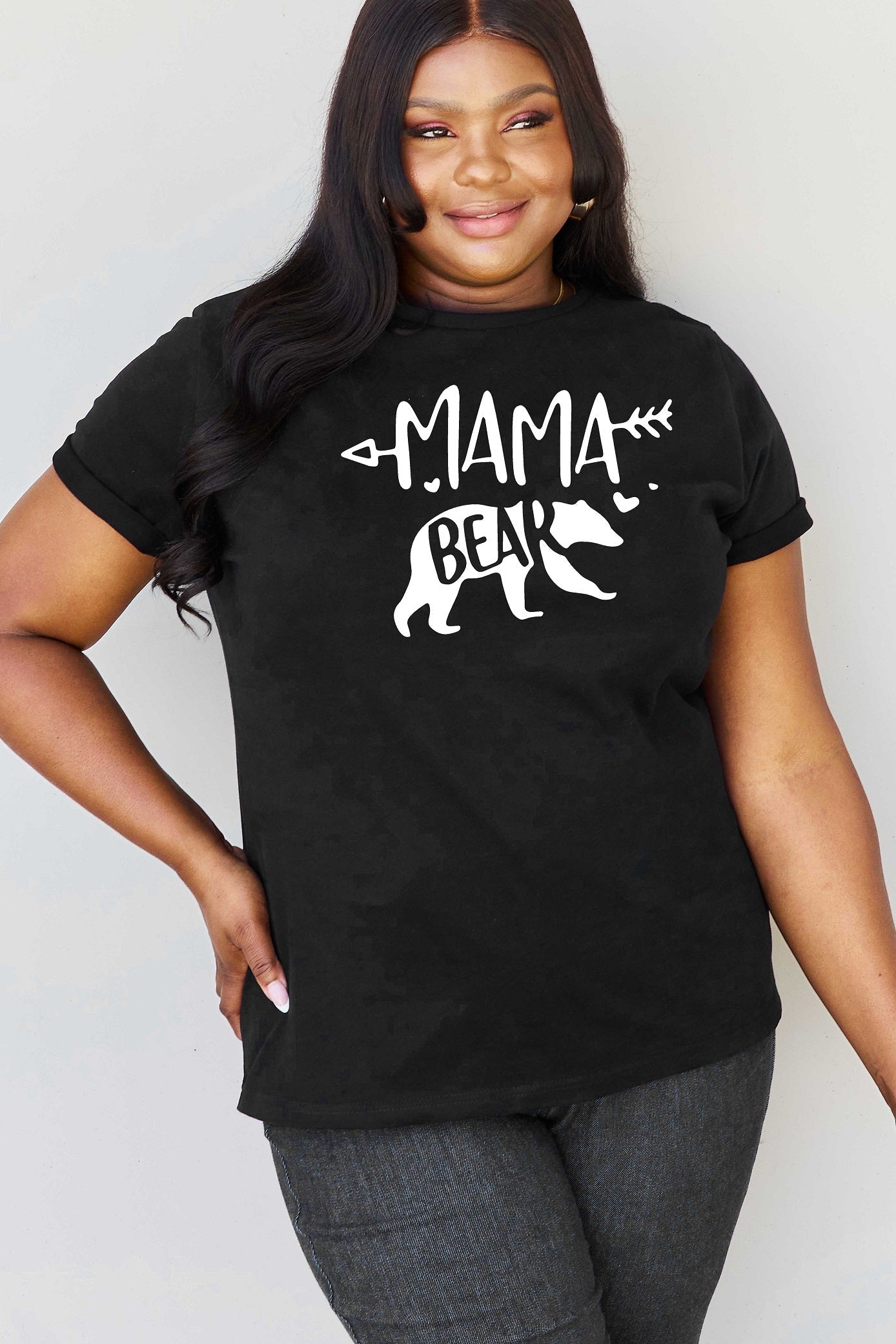 Full Size MAMA BEAR Graphic Cotton T-Shirt - Black / S - T-Shirts - Shirts & Tops - 10 - 2024