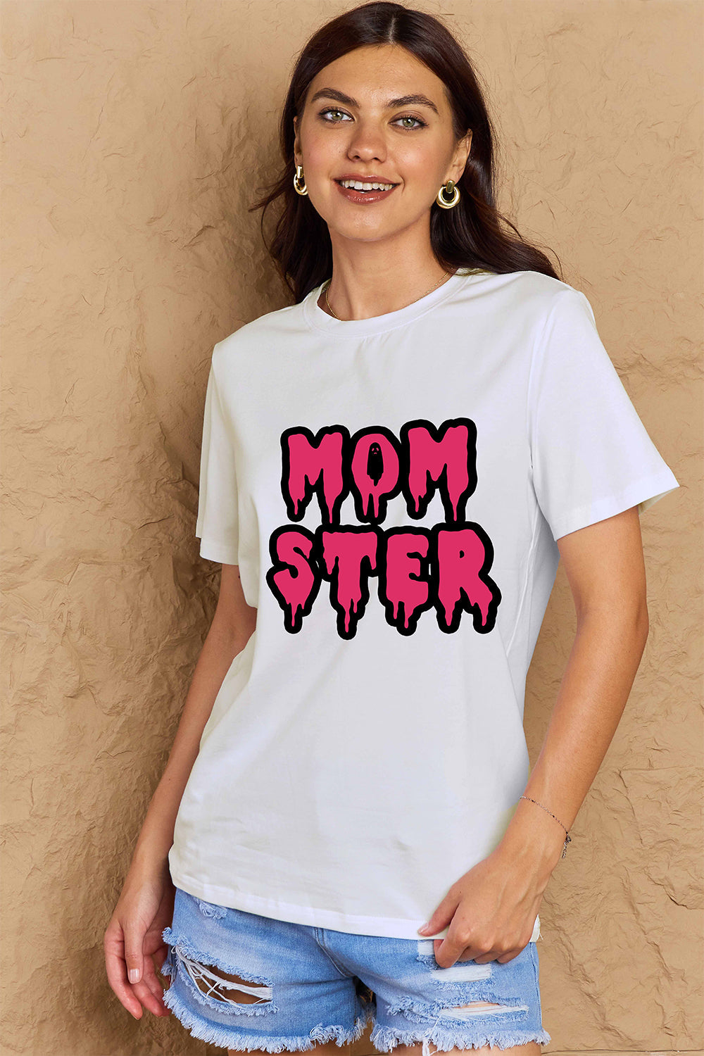 Full Size MOM STER Graphic Cotton T-Shirt - T-Shirts - Shirts & Tops - 8 - 2024