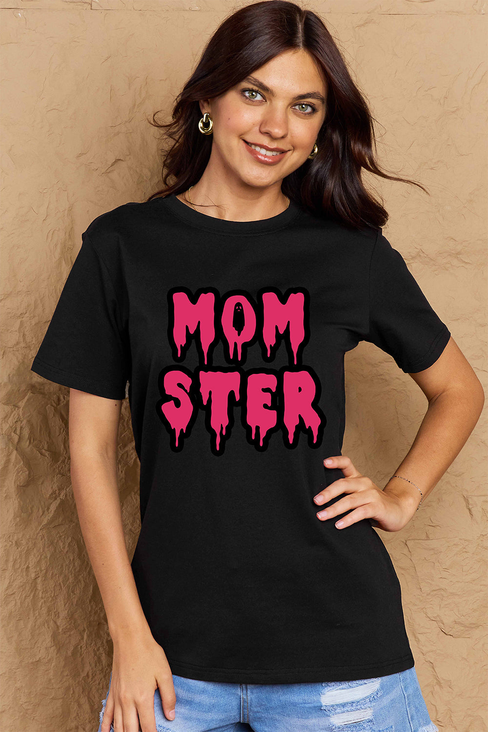 Full Size MOM STER Graphic Cotton T-Shirt - T-Shirts - Shirts & Tops - 3 - 2024