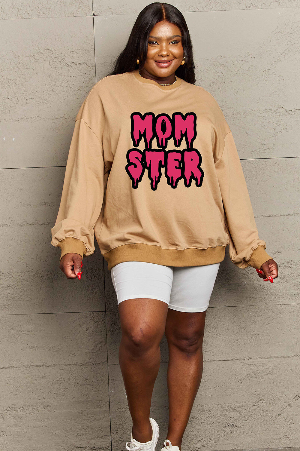 Full Size MOM STER Graphic Sweatshirt - T-Shirts - Shirts & Tops - 10 - 2024