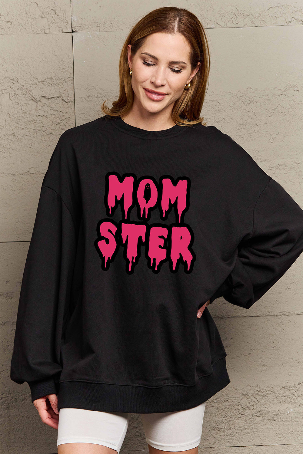 Full Size MOM STER Graphic Sweatshirt - T-Shirts - Shirts & Tops - 3 - 2024