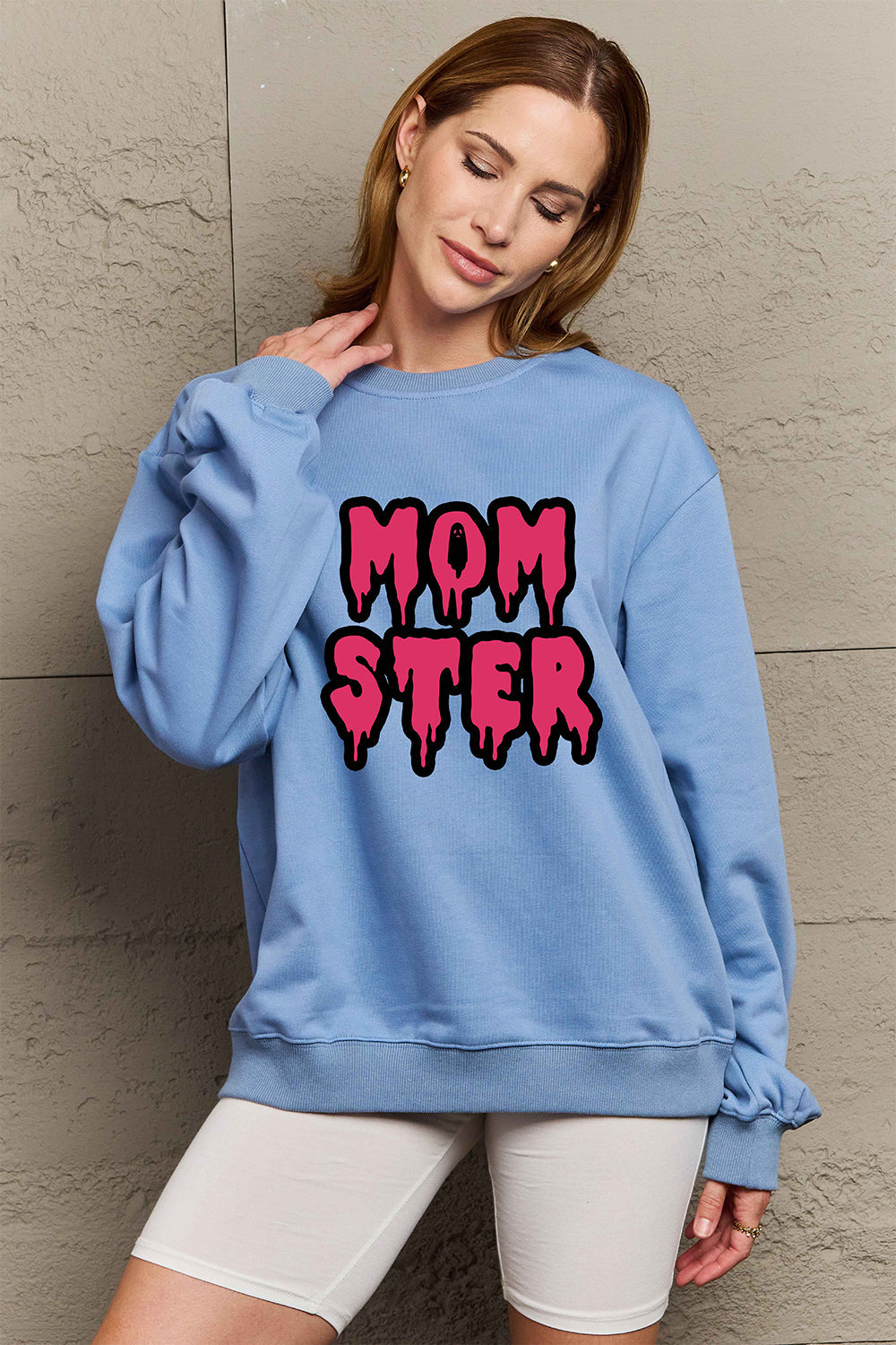 Full Size MOM STER Graphic Sweatshirt - T-Shirts - Shirts & Tops - 14 - 2024