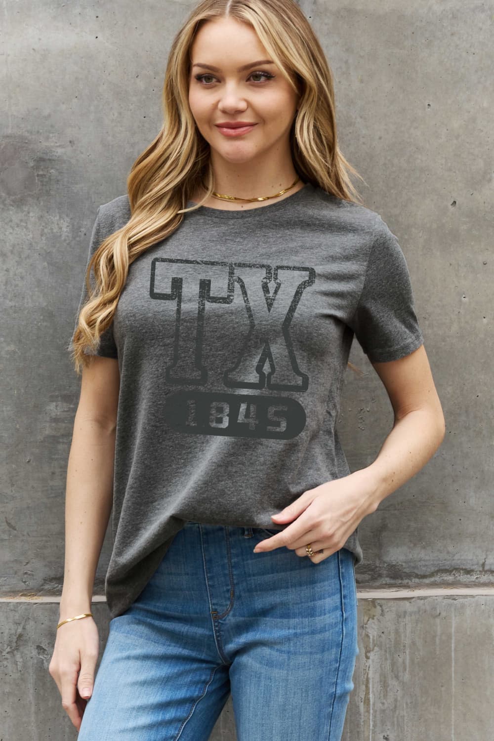 Full Size TX 1845 Graphic Cotton Tee - T-Shirts - Shirts & Tops - 8 - 2024