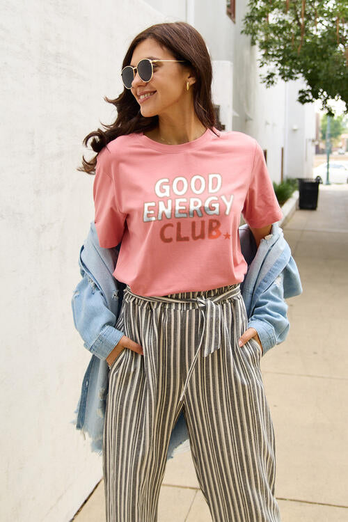 GOOD ENERGY CLUB Short Sleeve T-Shirt - T-Shirts - Shirts & Tops - 2 - 2024