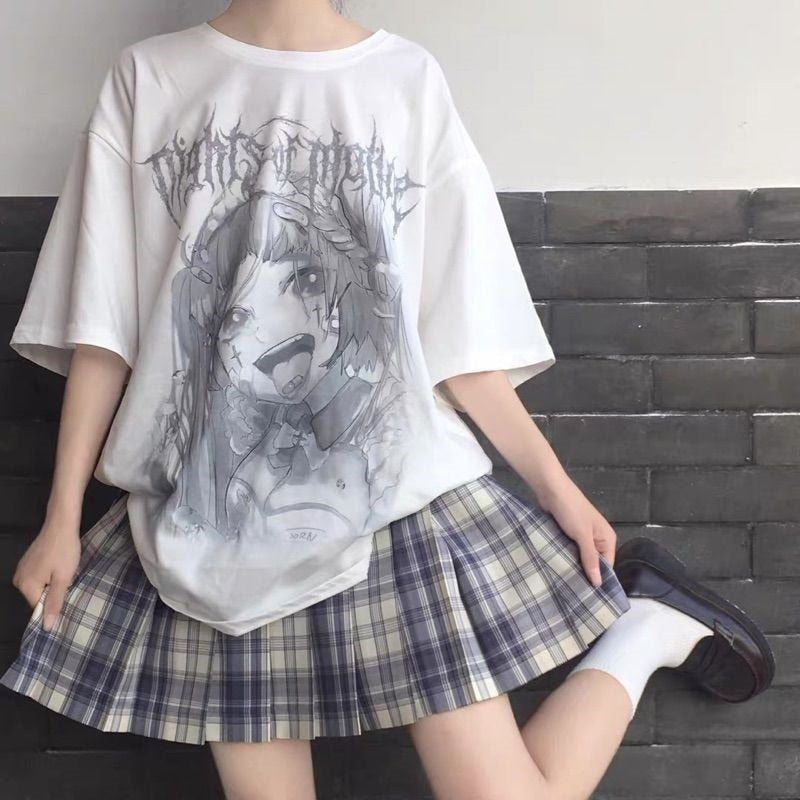 Gothic Anime Print T - T-Shirts - Shirts & Tops - 4 - 2024