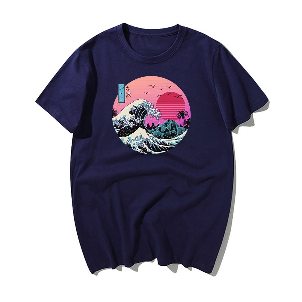 The Great Retro Wave - Dark Blue / XXXL - T-Shirts - Shirts & Tops - 14 - 2024