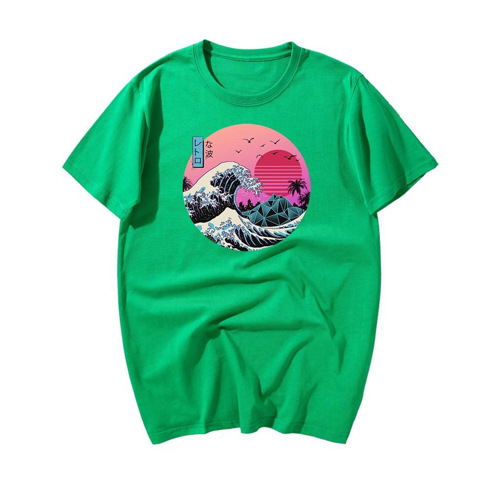 The Great Retro Wave - Green / XXXL - T-Shirts - Shirts & Tops - 19 - 2024