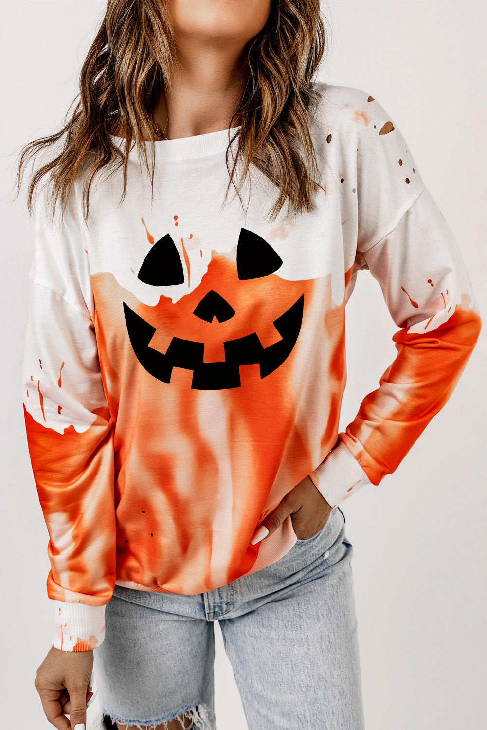 Halloween Theme Round Neck Short Sleeve Sweatshirt - T-Shirts - Shirts & Tops - 4 - 2024