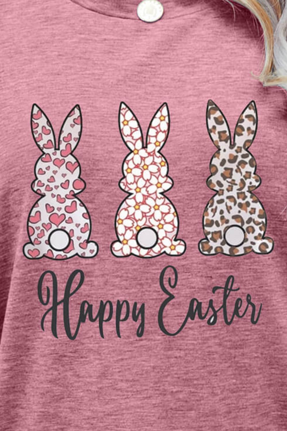 HAPPY EASTER Graphic Short Sleeve Tee - T-Shirts - Shirts & Tops - 15 - 2024