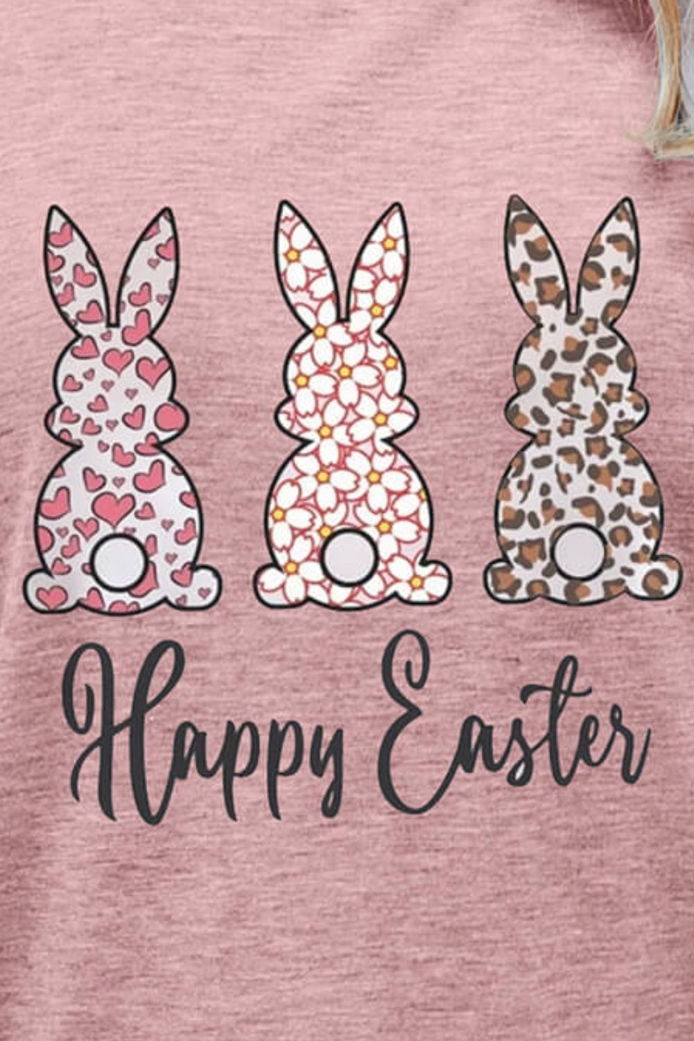 HAPPY EASTER Graphic Short Sleeve Tee - T-Shirts - Shirts & Tops - 18 - 2024