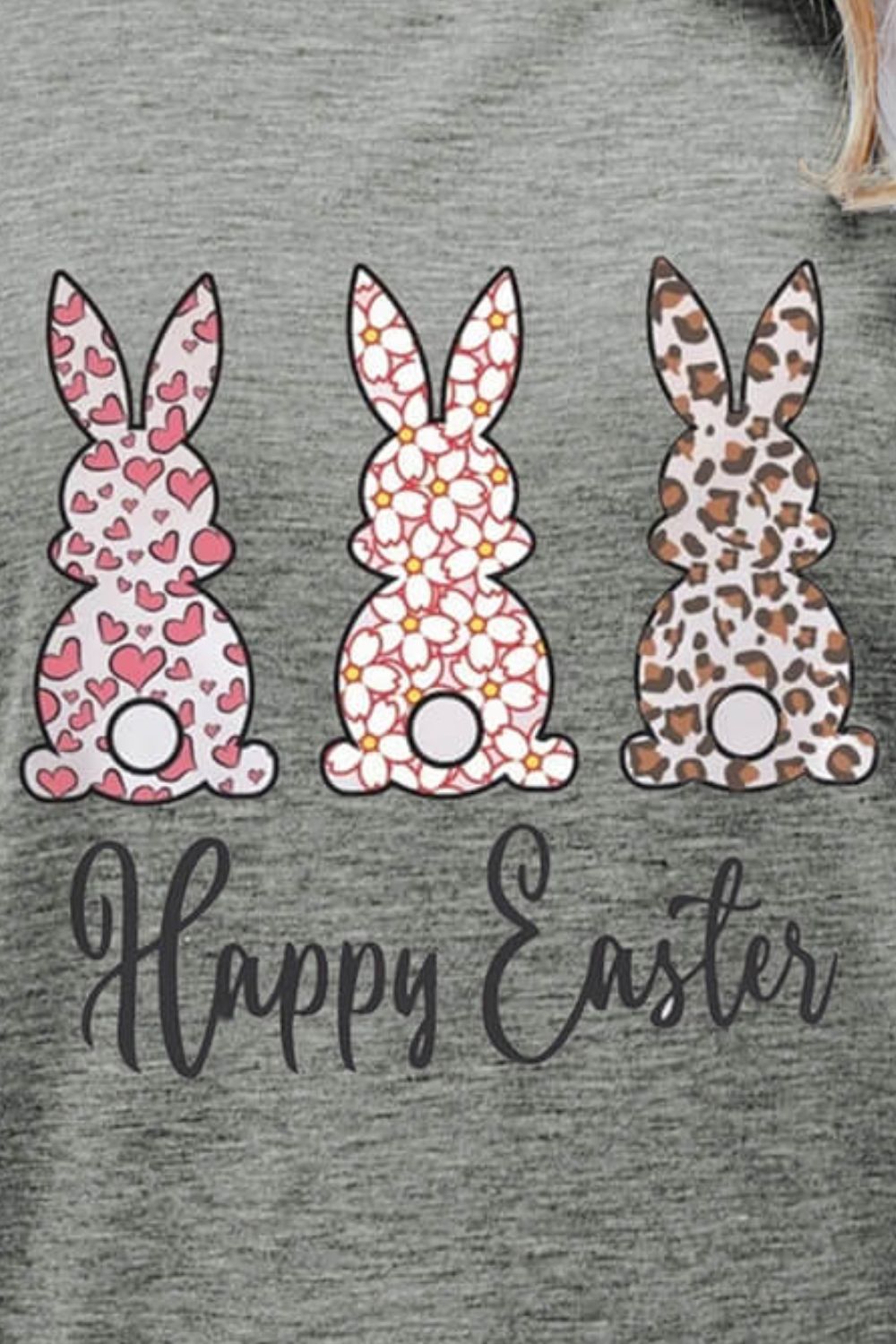 HAPPY EASTER Graphic Short Sleeve Tee - T-Shirts - Shirts & Tops - 12 - 2024