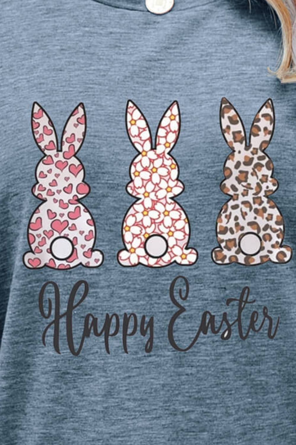 HAPPY EASTER Graphic Short Sleeve Tee - T-Shirts - Shirts & Tops - 3 - 2024