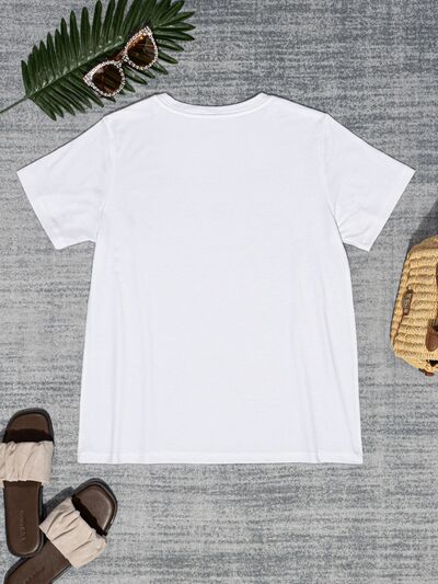 HAPPY VALENTINE’S DAY Round Neck Short Sleeve T-Shirt - T-Shirts - Shirts & Tops - 3 - 2024