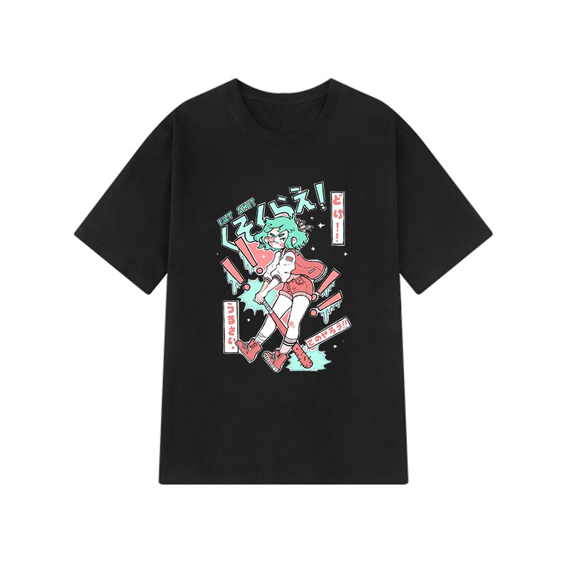 Harajuku Cartoon T-Shirt - Black / XL - T-Shirts - Shirts & Tops - 8 - 2024