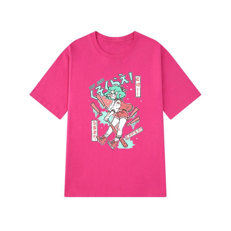 Harajuku Cartoon T-Shirt - Pink / XL - T-Shirts - Shirts & Tops - 9 - 2024