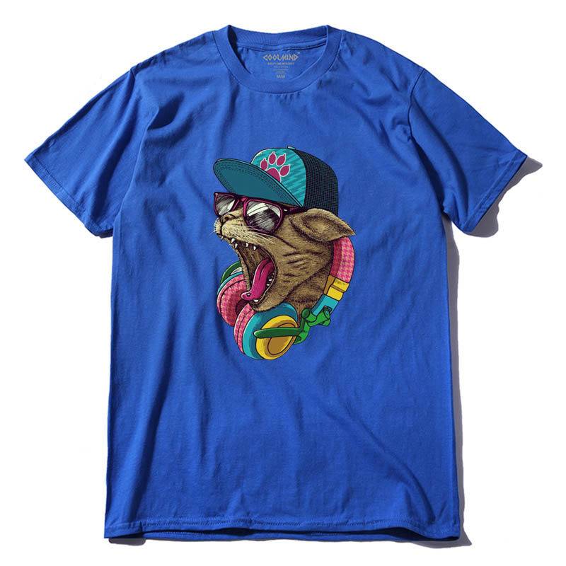 Harajuku Cat Shirt - Carolina / XXL - T-Shirts - Shirts & Tops - 12 - 2024