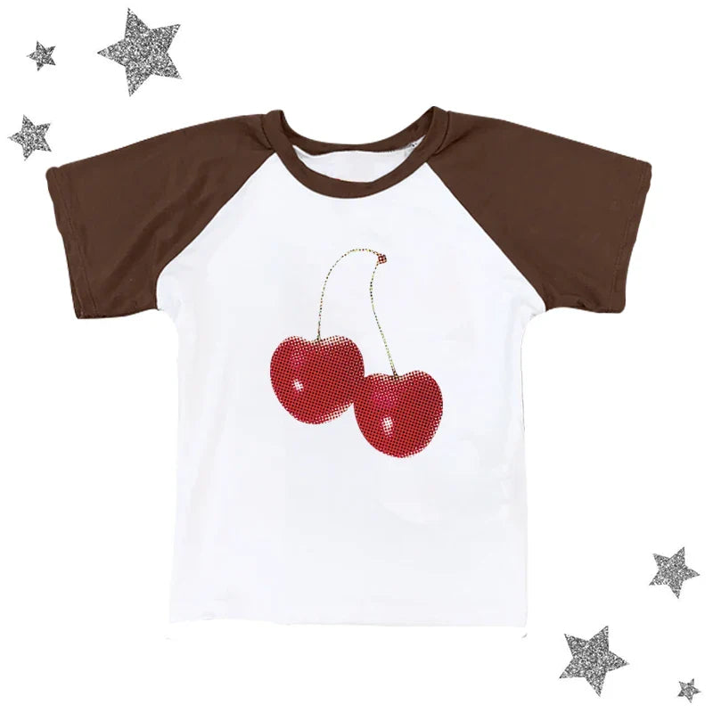 Harajuku Cherry Graphic Print T-Shirt - T-Shirts - Shirts & Tops - 18 - 2024