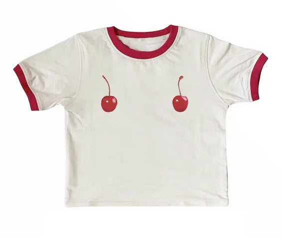 Harajuku Cherry Tee - Sleeveless Streetwear Crop - T-Shirts - Shirts & Tops - 5 - 2024