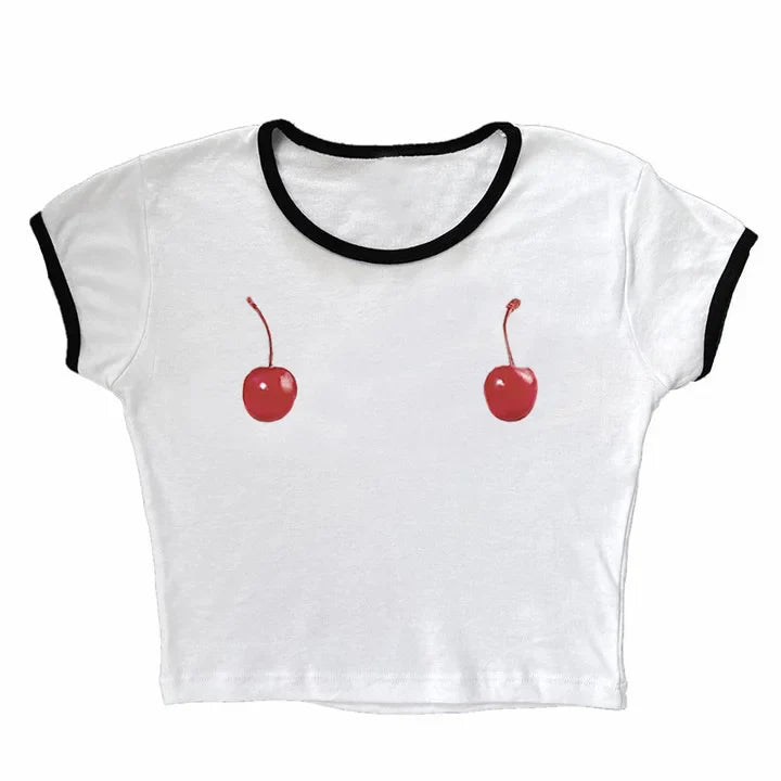 Harajuku Cherry Tee - Sleeveless Streetwear Crop - Black / XL - T-Shirts - Shirts & Tops - 6 - 2024