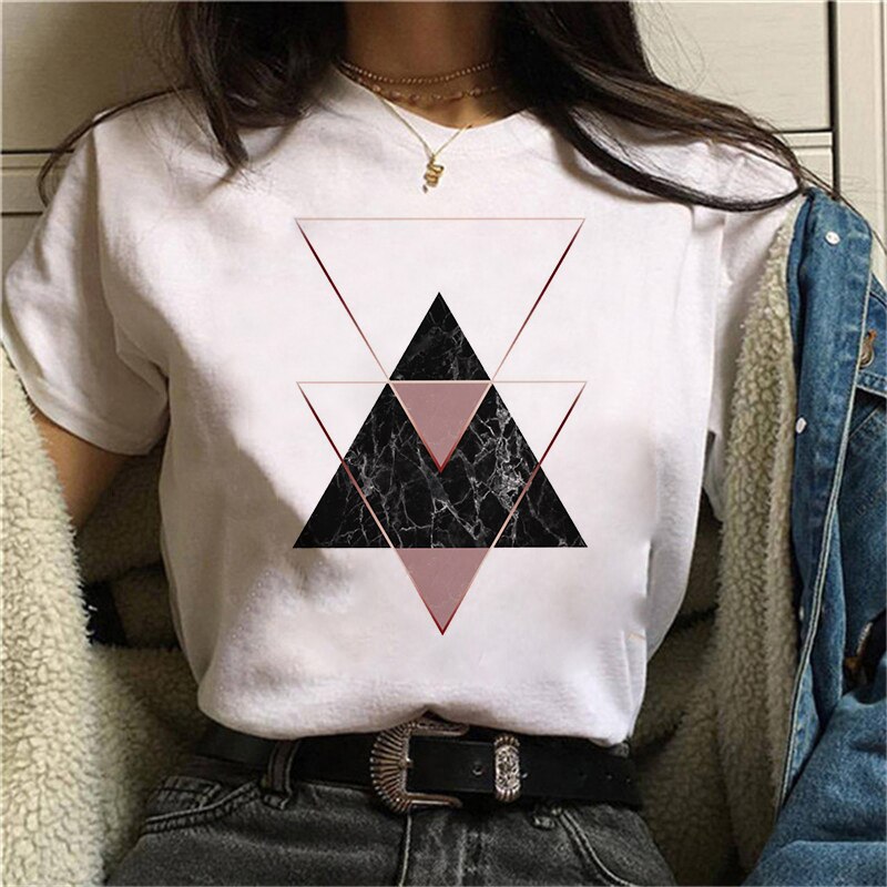 Harajuku Geometry T-shirts - 004631 / XL / White - T-Shirts - Shirts & Tops - 36 - 2024