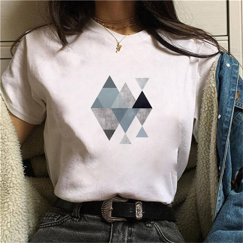 Harajuku Geometry T-shirts - 0013031 / XL / White - T-Shirts - Shirts & Tops - 27 - 2024