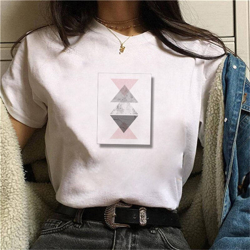 Harajuku Geometry T-shirts - 0013027 / XL / White - T-Shirts - Shirts & Tops - 29 - 2024