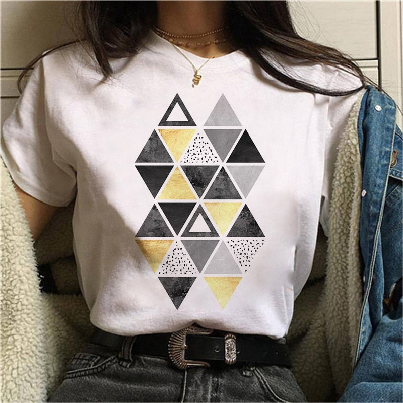 Harajuku Geometry T-shirts - T-Shirts - Shirts & Tops - 6 - 2024