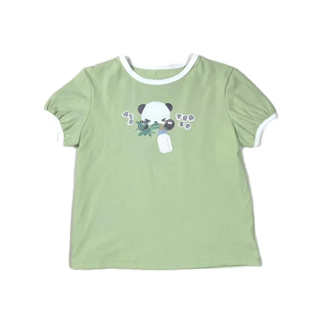 Harajuku Kawaii Panda Print T-Shirt - Green / S - T-Shirts - Shirts & Tops - 7 - 2024