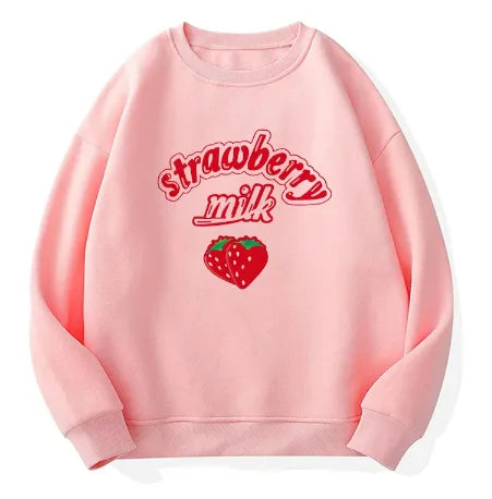 Harajuku Kawaii Strawberry Sweatshirt - Light Pink / S - T-Shirts - Shirts & Tops - 8 - 2024