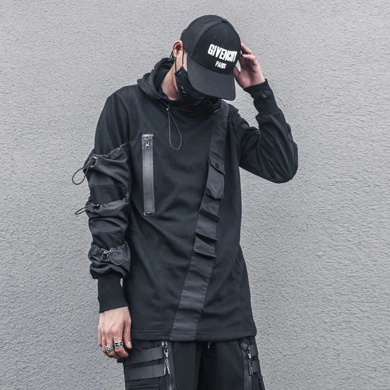 Harajuku Multi-Pocket Techwear Hooded Sweatshirt - T-Shirts - Coats & Jackets - 4 - 2024