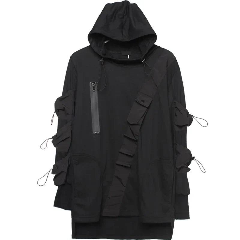 Harajuku Multi-Pocket Techwear Hooded Sweatshirt - T-Shirts - Coats & Jackets - 5 - 2024