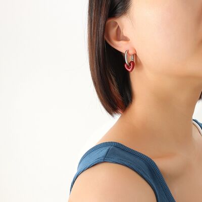 Heart Titanium Steel Earrings - T-Shirts - Earrings - 2 - 2024