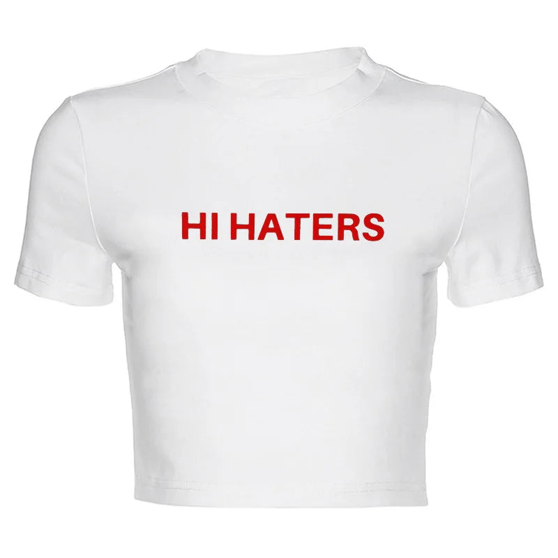Hi Haters Gothic T-shirt - T-Shirts - Shirts & Tops - 6 - 2024