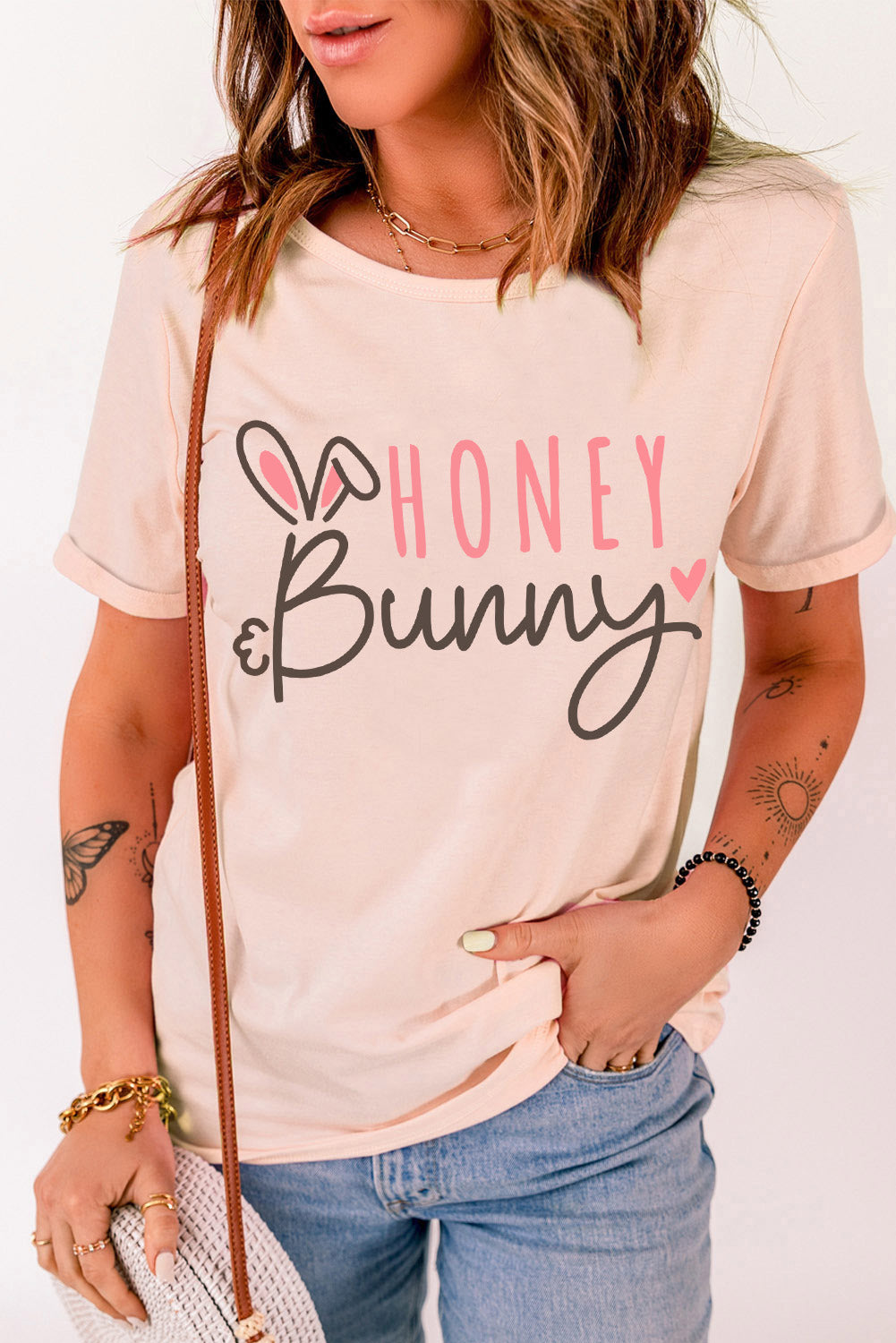 HONEY BUNNY Graphic Easter Tee - T-Shirts - Shirts & Tops - 4 - 2024