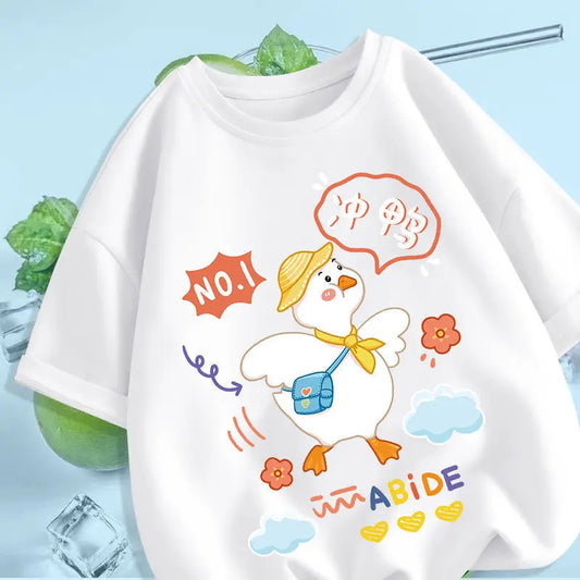 Ice Tea Graphic Print T-Shirt - Harajuku Casual Y2K Fashion Top - J2804-white / XS - T-Shirts - Shirts & Tops - 2 - 2024