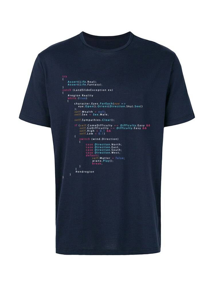 JavaScript Code T-Shirt - Dark Blue / S - T-Shirts - Shirts & Tops - 12 - 2024