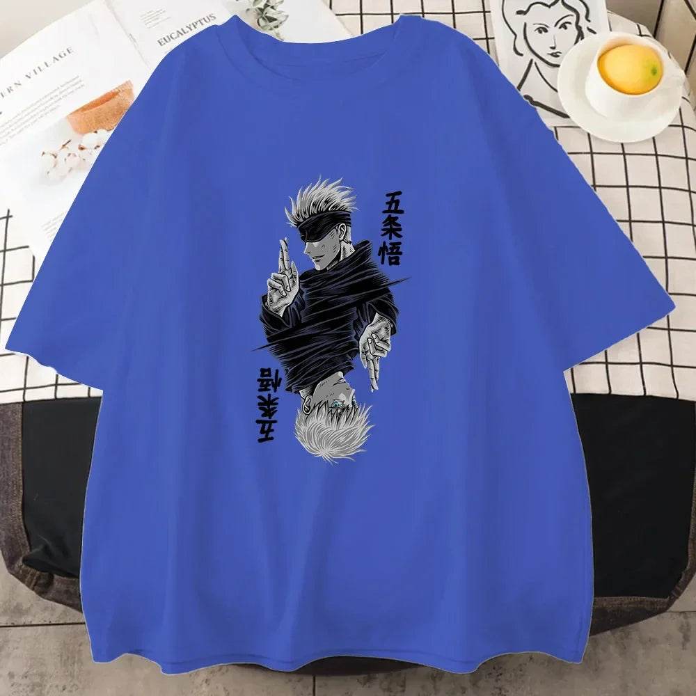 Jujutsu Kaisen Satoru Gojo Anime Print T-shirt - T-Shirts - Shirts & Tops - 3 - 2024