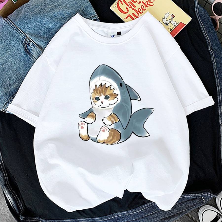 Kawaii Cat Graphic Tees - T-Shirts - Shirts & Tops - 1 - 2024