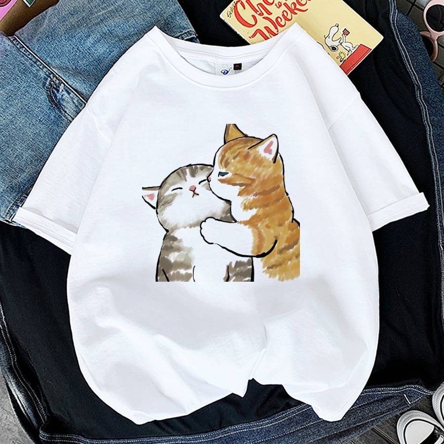 Kawaii Cat Graphic Tees - T-Shirts - Shirts & Tops - 13 - 2024