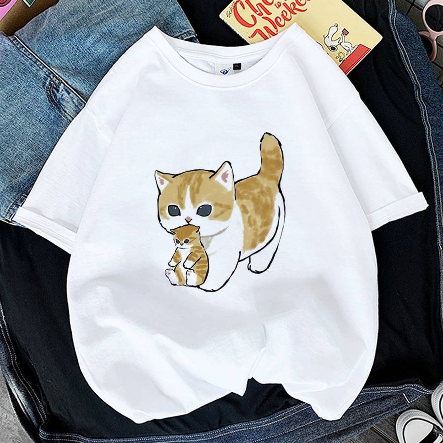 Kawaii Cat Graphic Tees - T-Shirts - Shirts & Tops - 19 - 2024