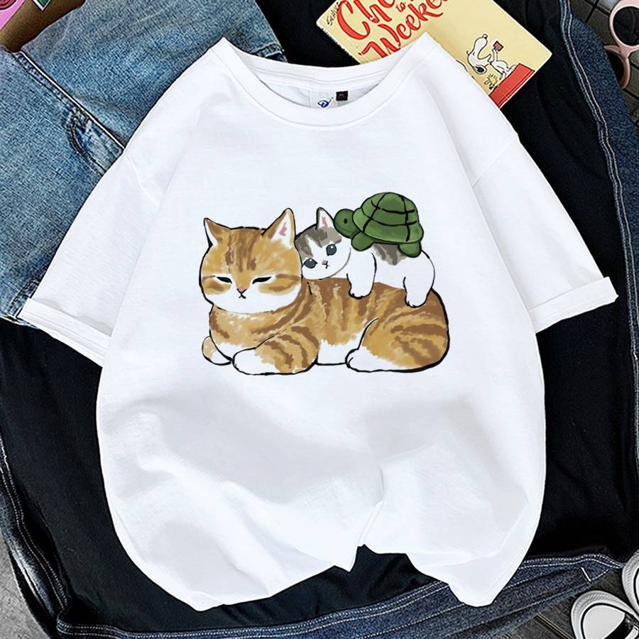 Kawaii Cat Graphic Tees - T-Shirts - Shirts & Tops - 21 - 2024