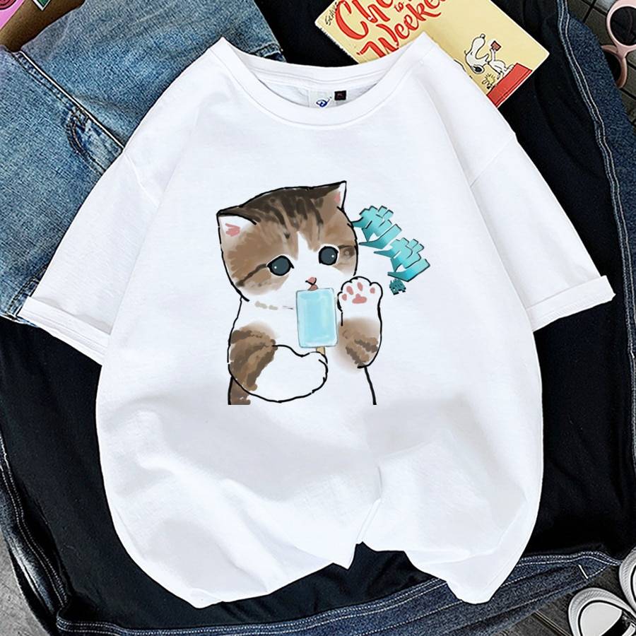 Kawaii Cat Graphic Tees - T-Shirts - Shirts & Tops - 22 - 2024